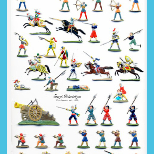 Réédition en 2015 de figurines Heinrichsen éditées en 1865.