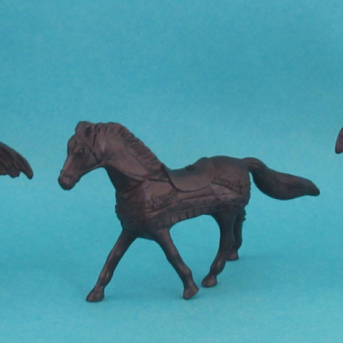 Les 3 poses pour les chevaux.